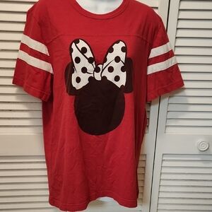Disney Red Tee with Minnie Mouse Design